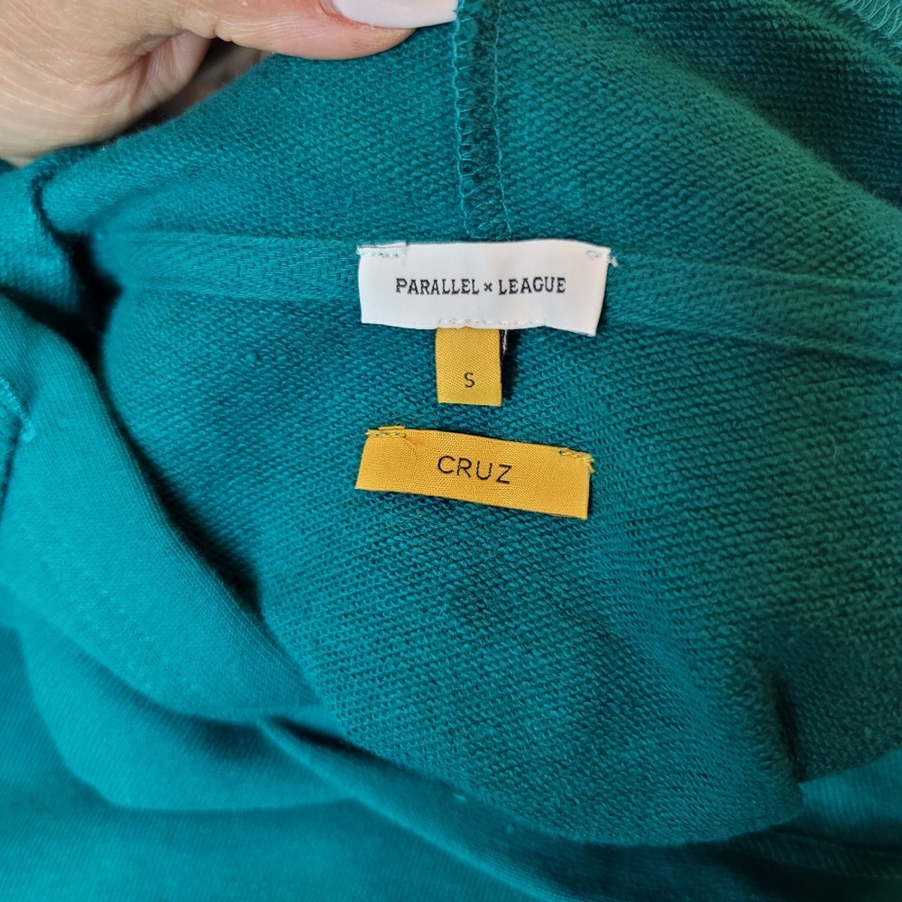 PARALLEL X LEAGUE CRUZ HOODIE -EMERALD KANGAROO POCKET MEN'S SIZE SM, MED. & LRG - Picture 10 of 13